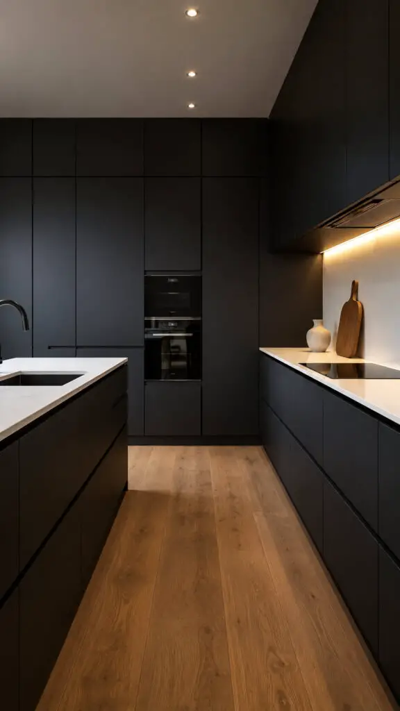 Matte Black Kitchen