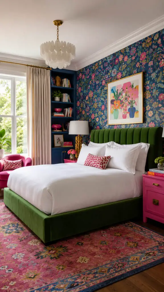 Maximalist Color Bedroom