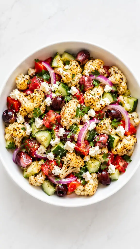 Mediterranean Cauliflower Salad