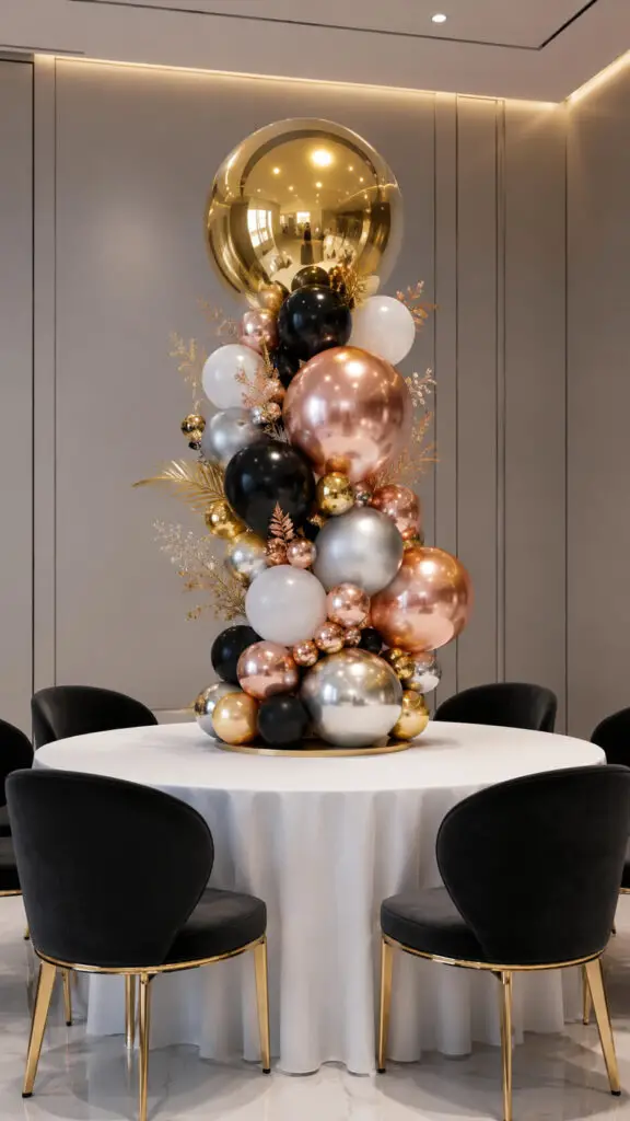 Metallic Balloon Elegance
