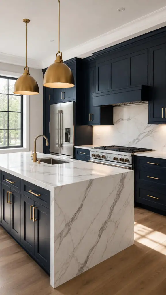Navy Blue Kitchen