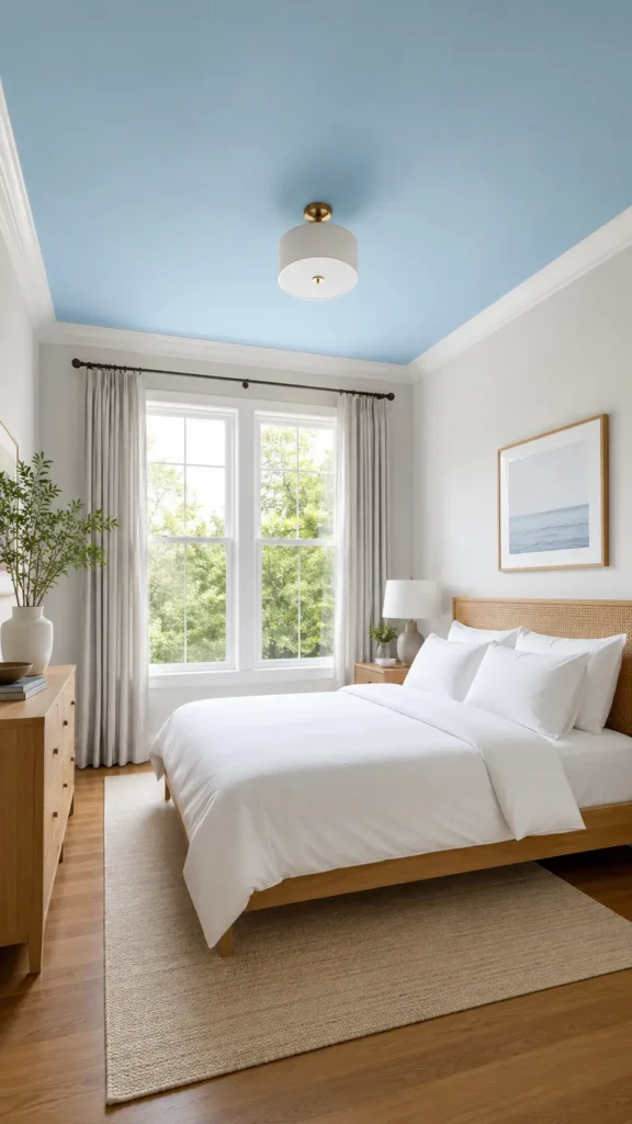 Painted Ceiling Bedroom
