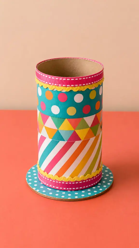 Paper Roll Pencil Holder