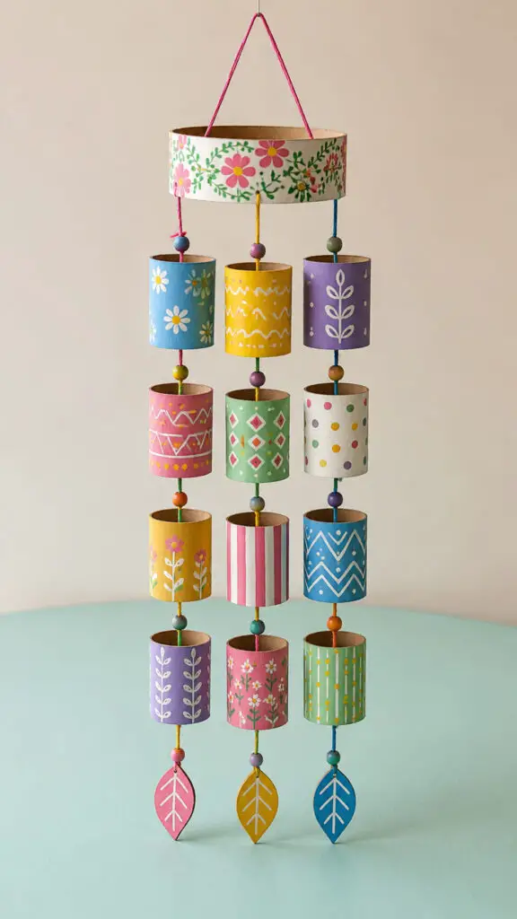 Paper Roll Wind Chime