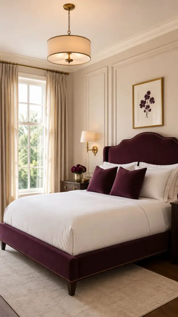 Plum Elegance Bedroom