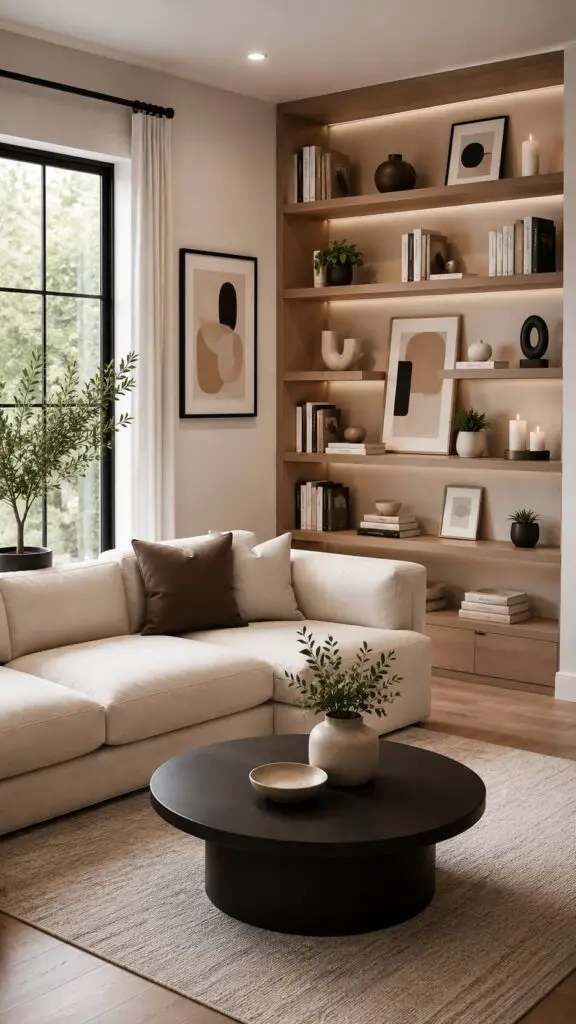 Artful Corner Bookshelf