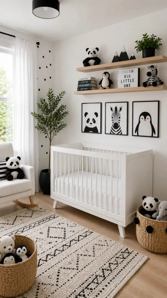 Black and White Animal Decor