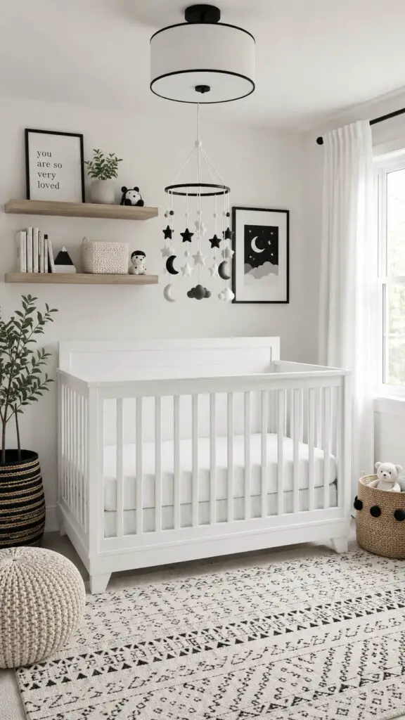 Black and White Baby Mobile