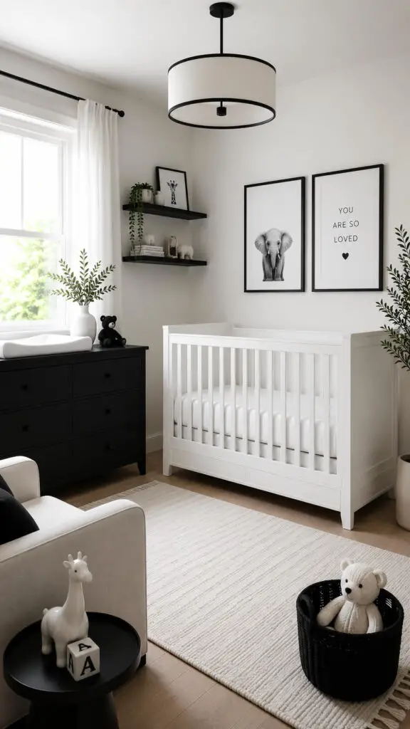 Black and White Mixed Finishes