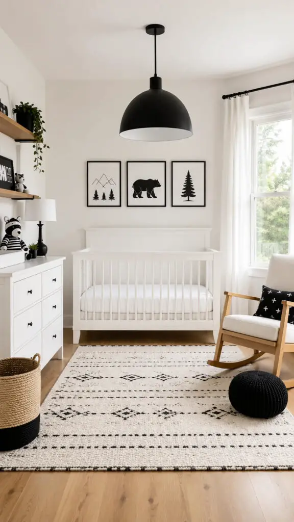 Black and White Statement Lighting