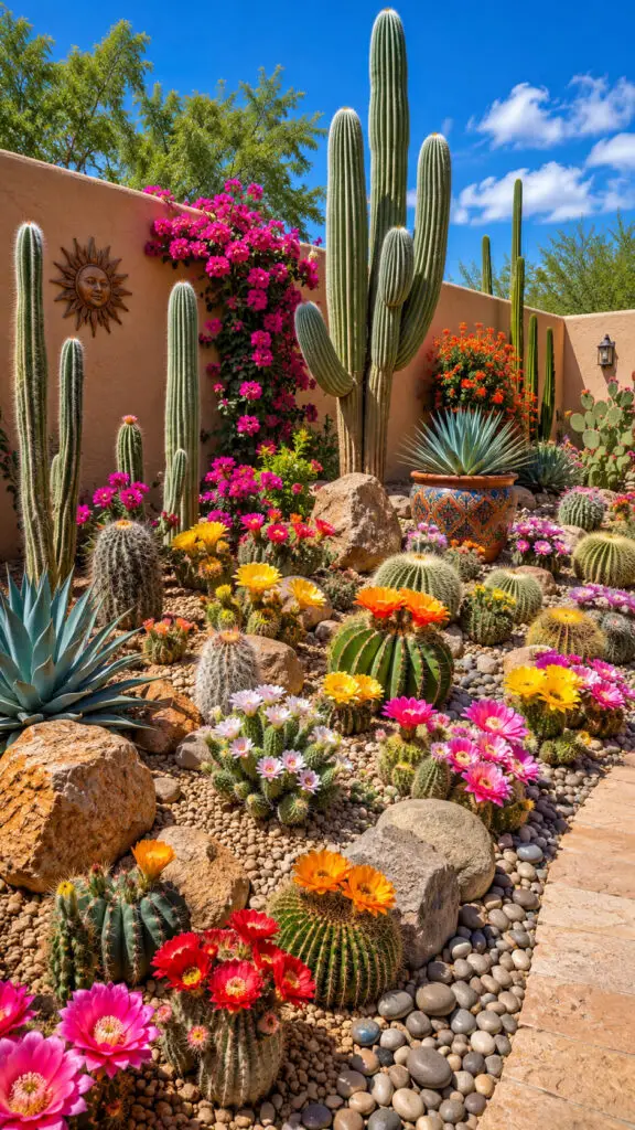 Blooming Cactus Garden