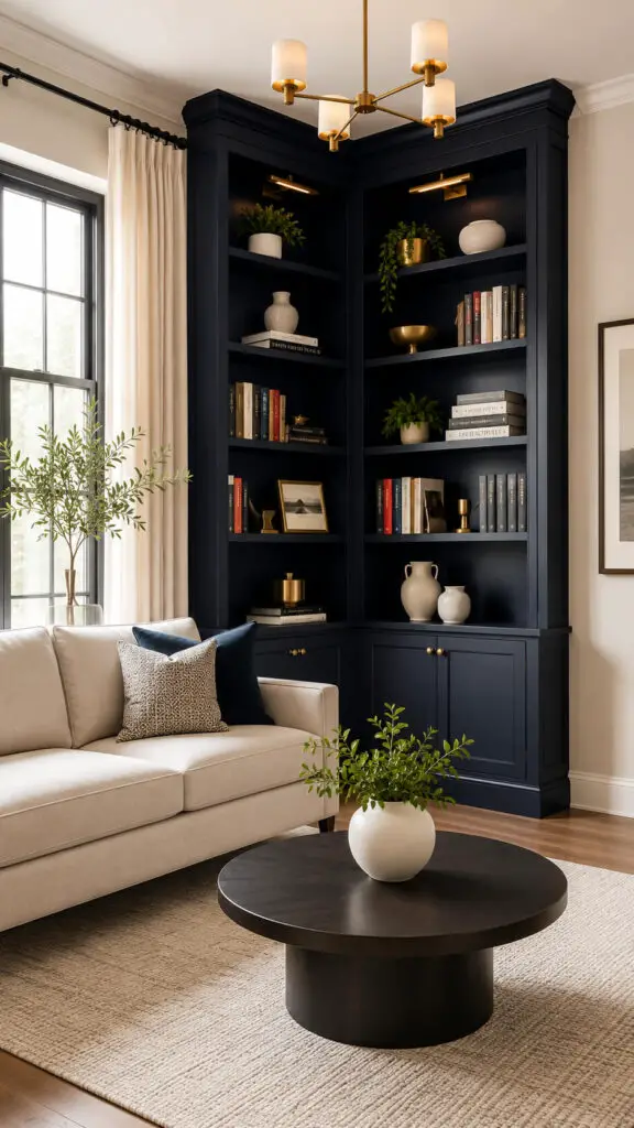 Bold Color Corner Bookshelf