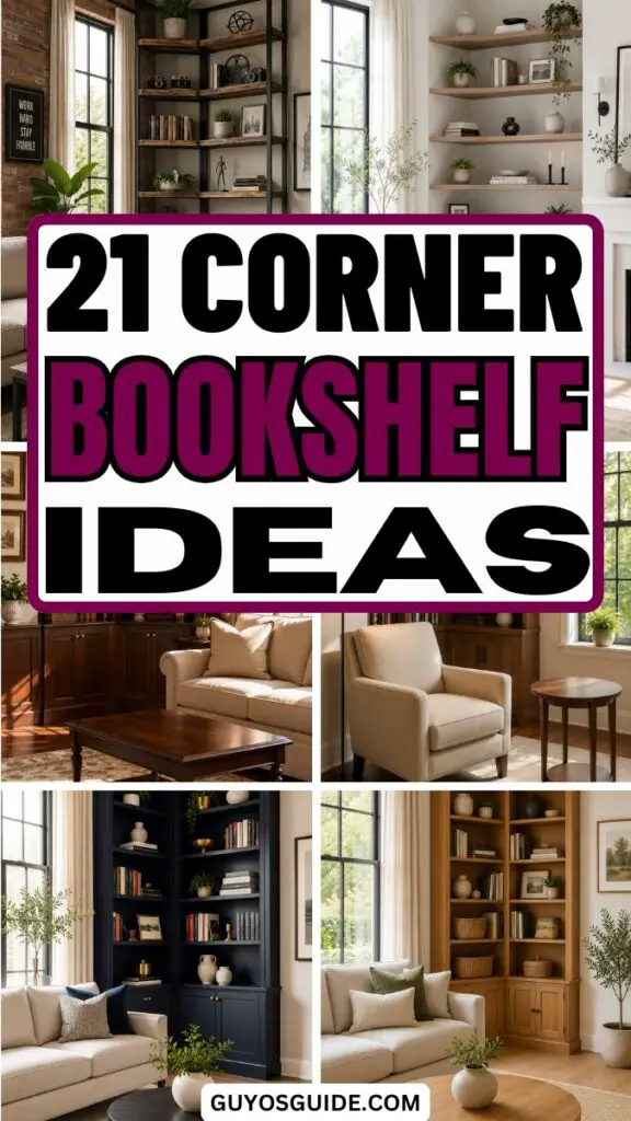 Corner Bookshelf Ideas