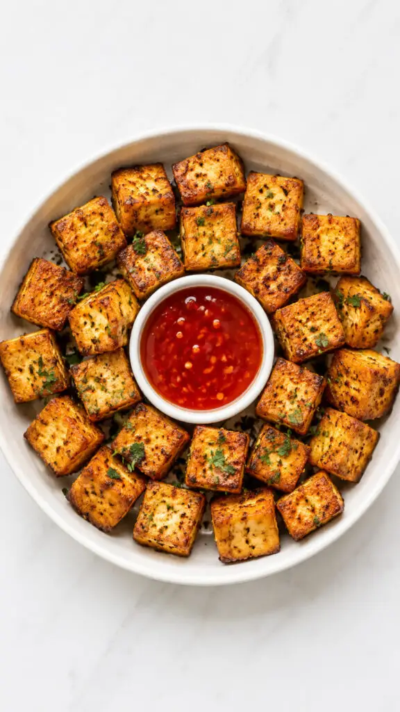 Crispy Baked Tofu Bites