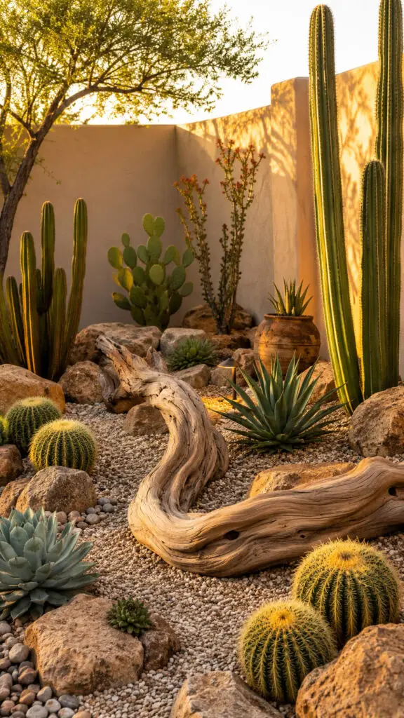 Driftwood Cactus Garden