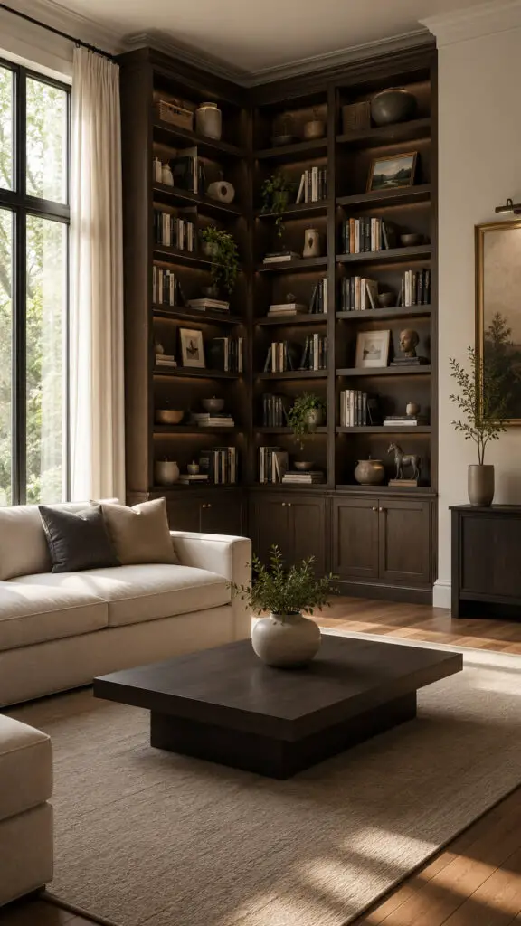 Floor to Ceiling Corner Bookshelf