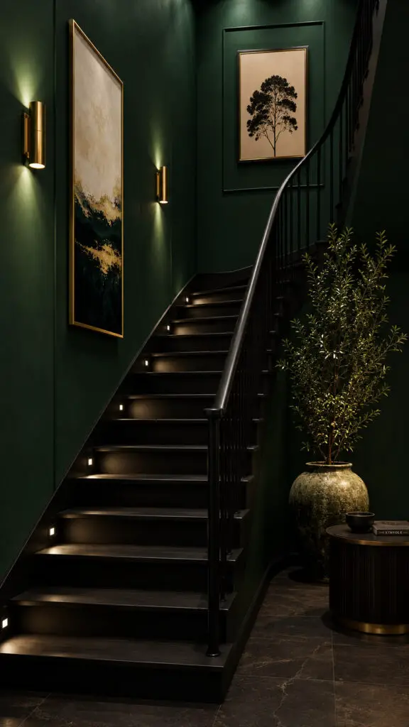 Green Accent Staircase