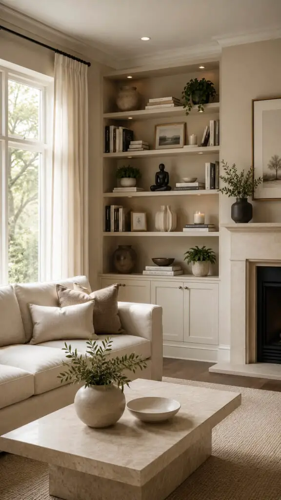 Layered Corner Bookshelf