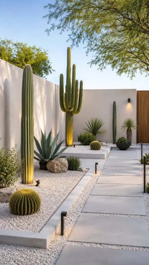 Minimalist Cactus Garden