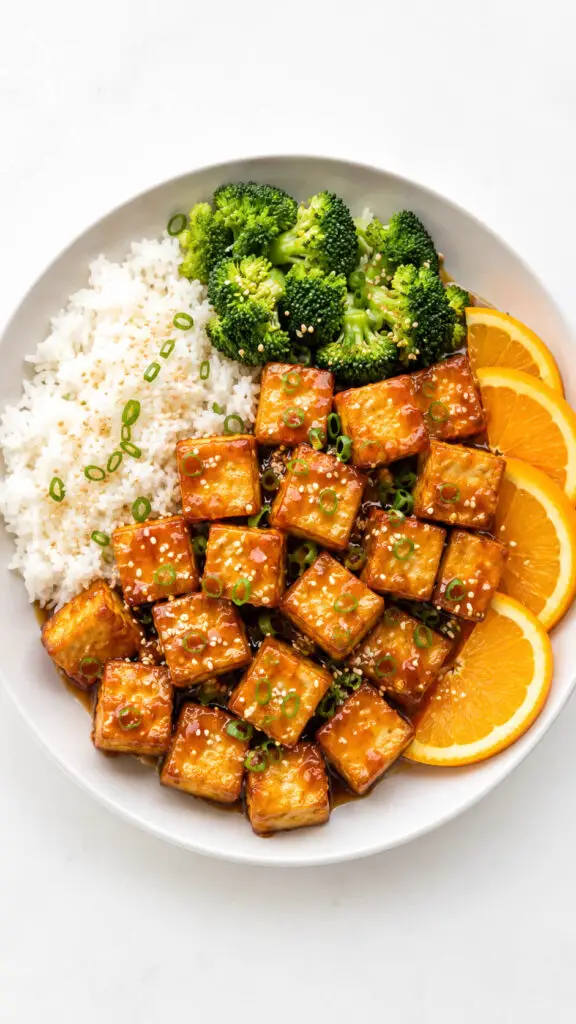 Orange Glazed Tofu