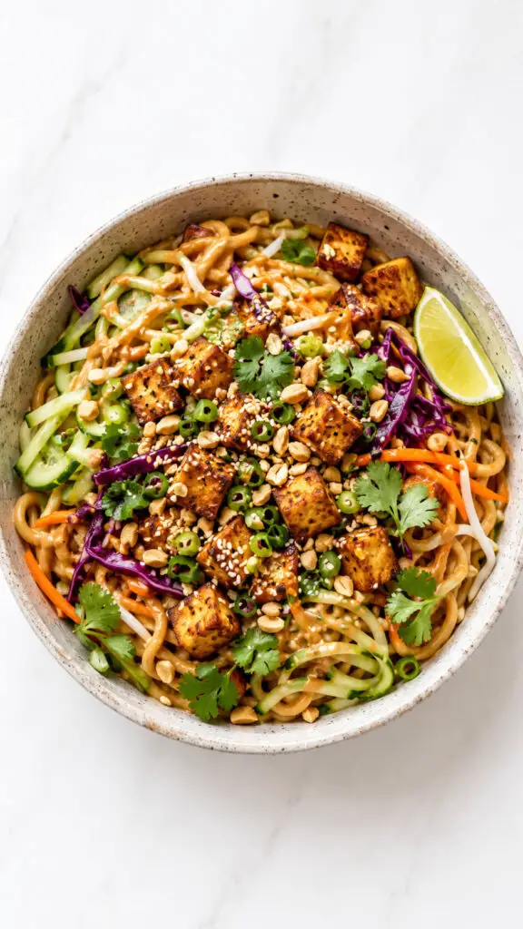 Peanut Tofu Noodles