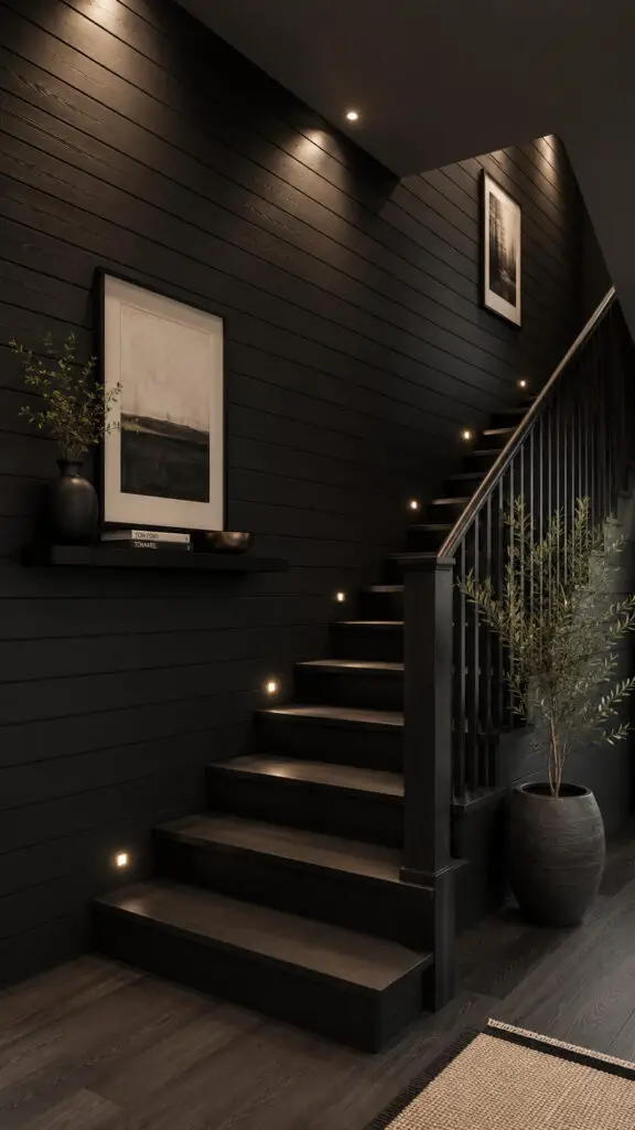 Shiplap Wall Staircase