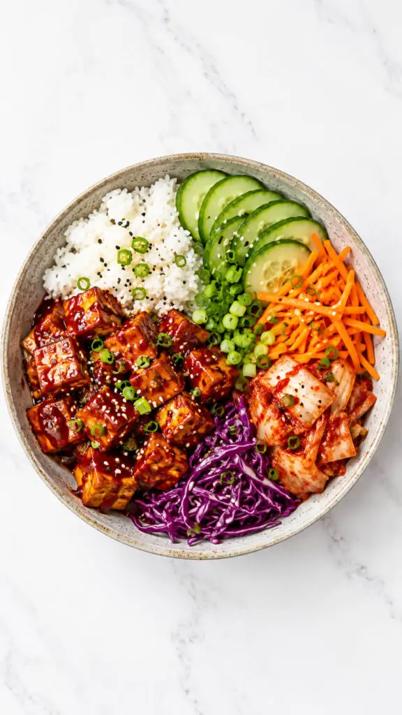 Spicy Korean Tofu Bowls