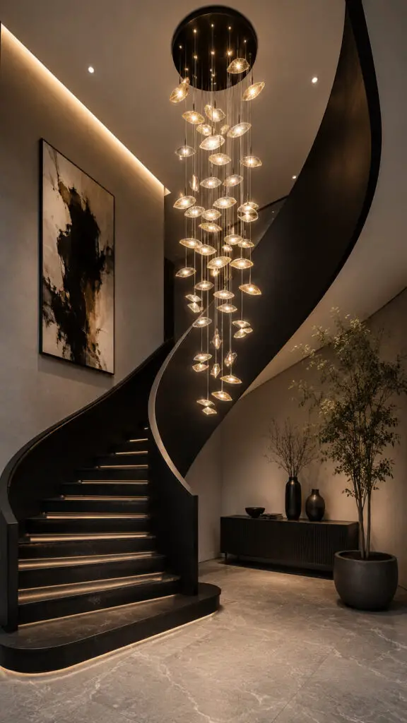 Statement Lighting Staircase