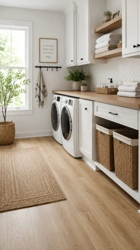 Vinyl Laundry Room Floor