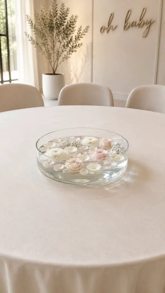 Baby Shower Floating Flowers