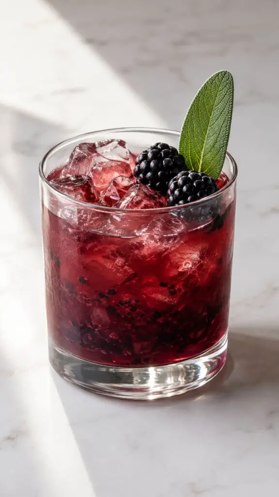 Blackberry Sage Bourbon Cocktail