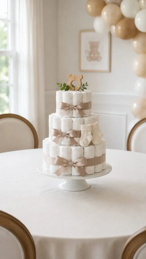 Diaper Cake Baby Shower