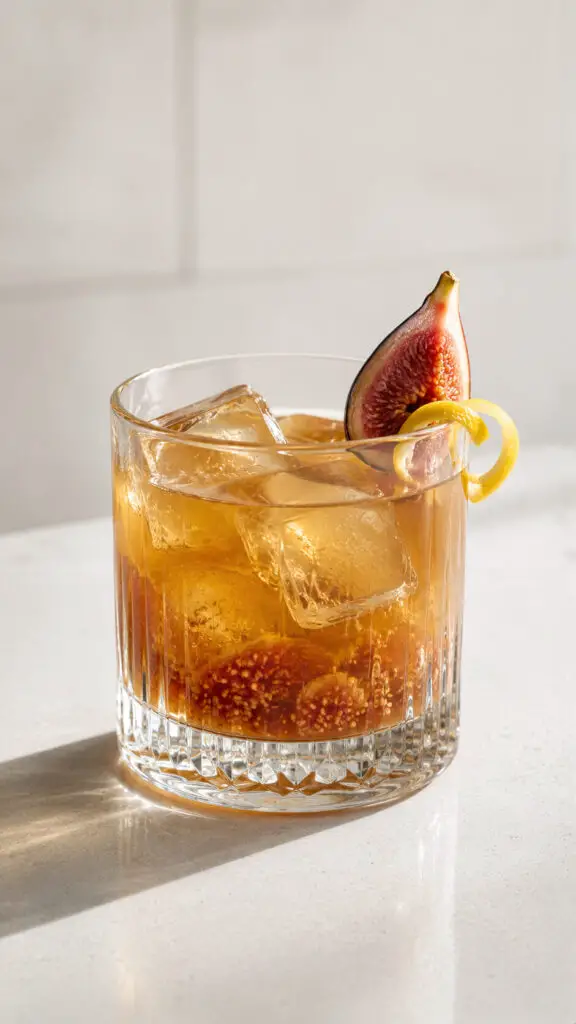 Fig and Honey Bourbon Cocktail