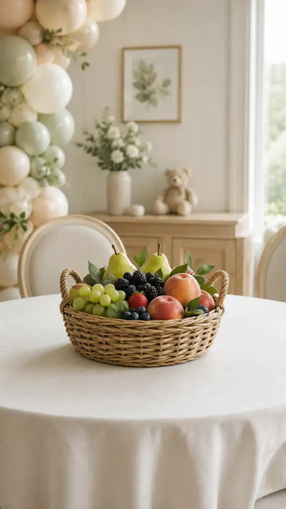 Fruit Basket Baby Shower