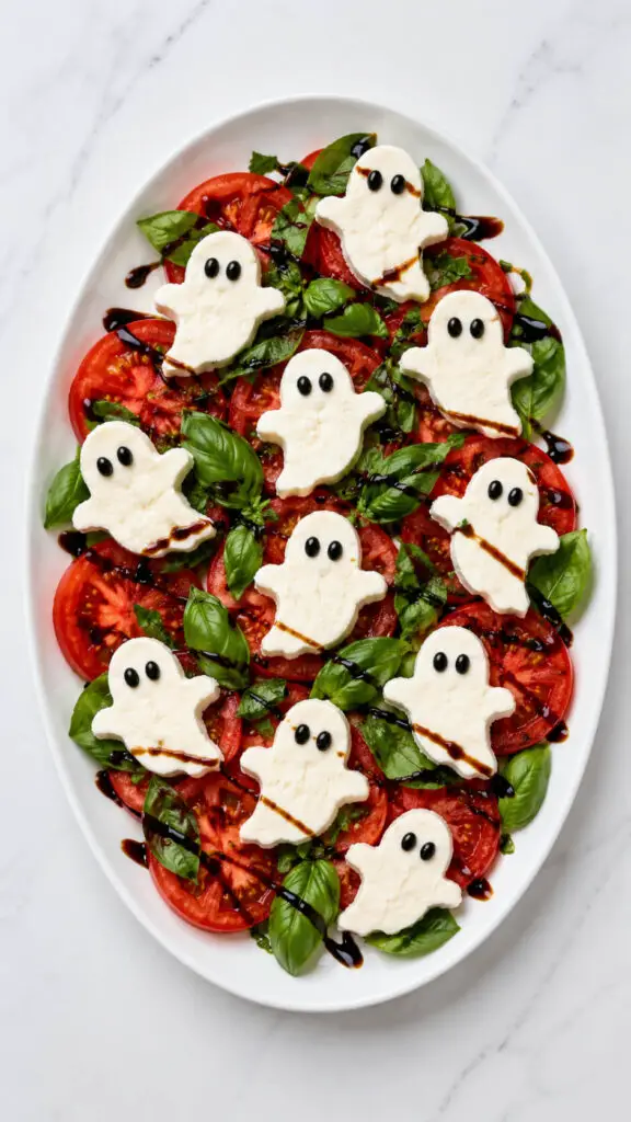 Ghostly Caprese Salad