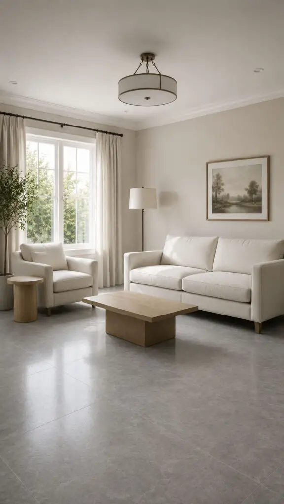 Grey Floor Cozy Corner