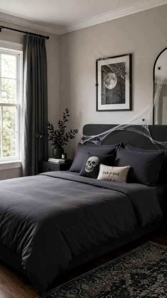 Halloween Cobweb Bedroom