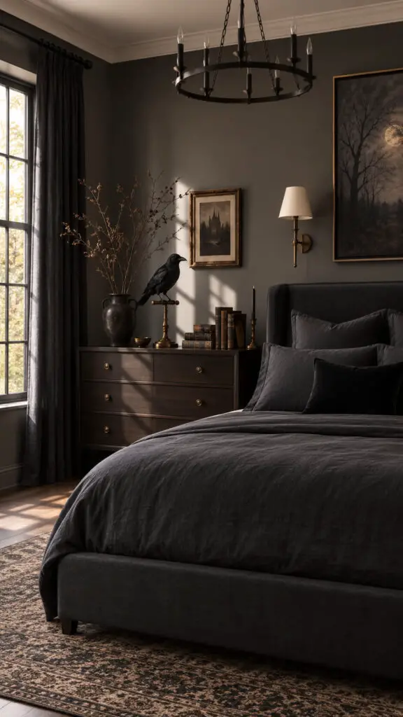 Halloween Raven Bedroom