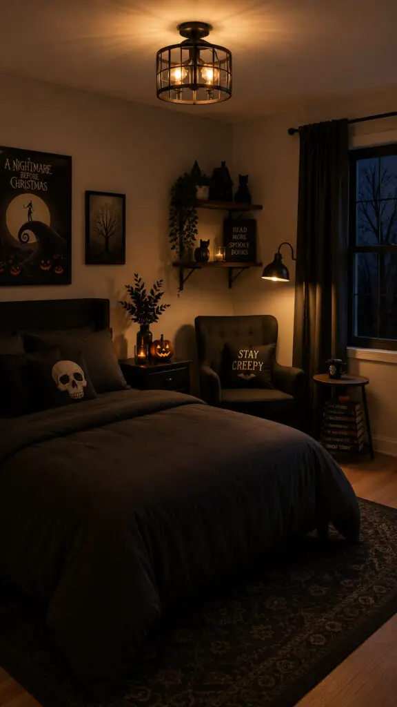 Halloween Reading Nook Bedroom