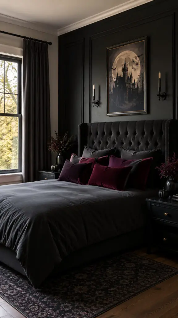 Halloween Velvet Bedroom