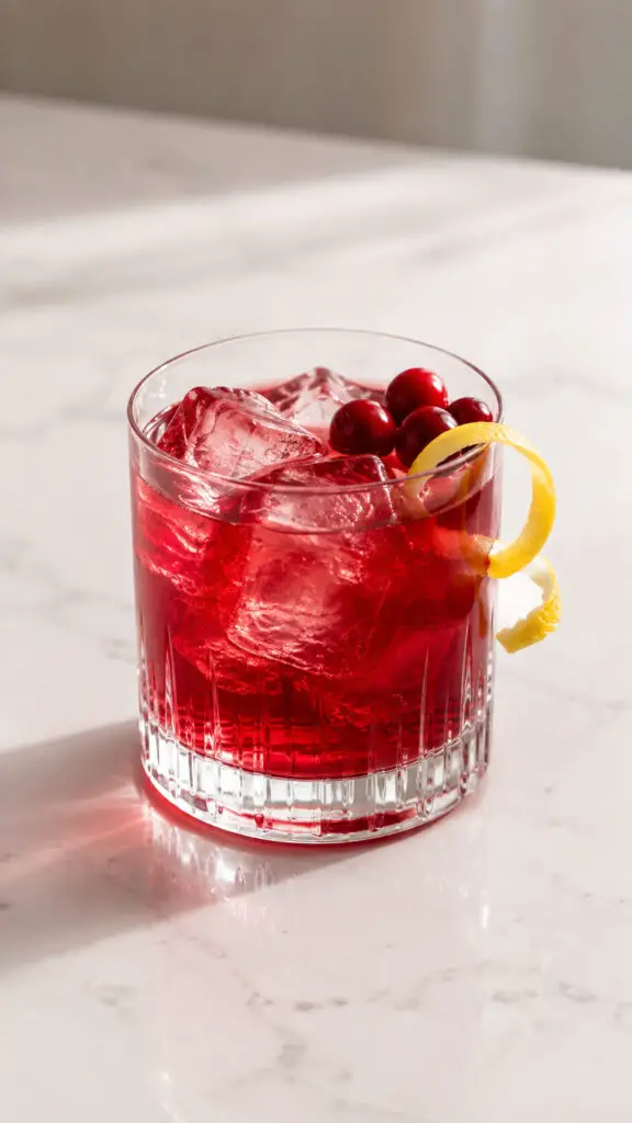 Maple Cranberry Gin Sour