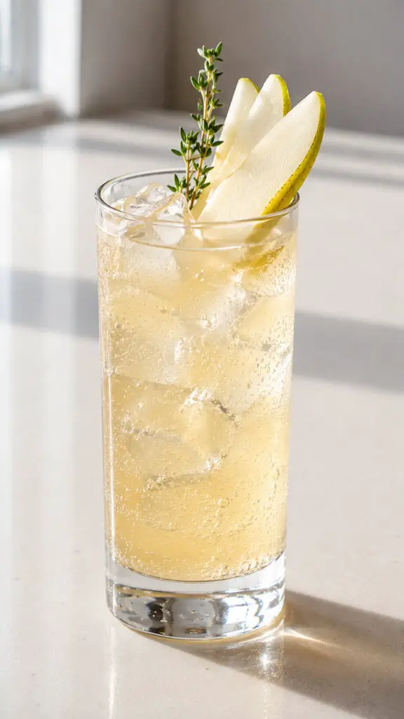 Pear and Ginger Fizz