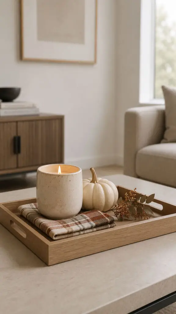 Plaid Fall Tray