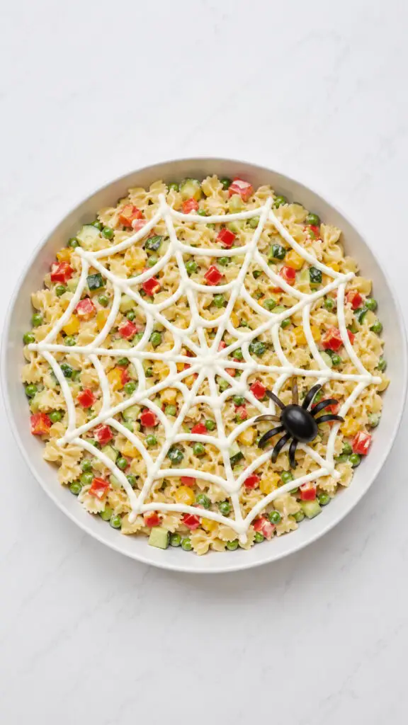 Spiderweb Pasta Salad