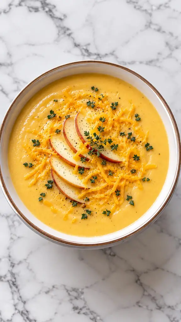 Apple and Cheddar Soup