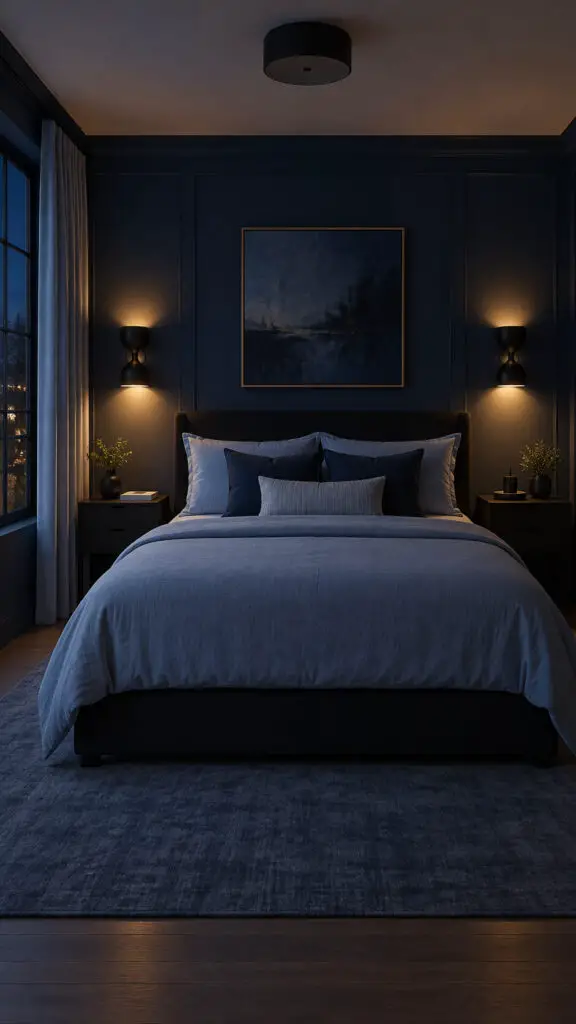 Black and Blue Lighting
