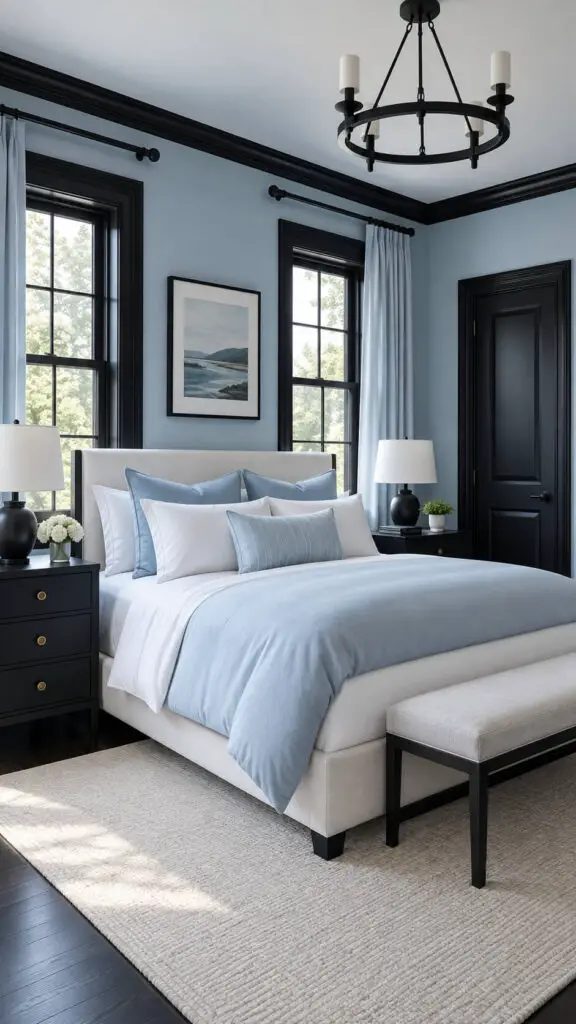 Black and Blue Trim