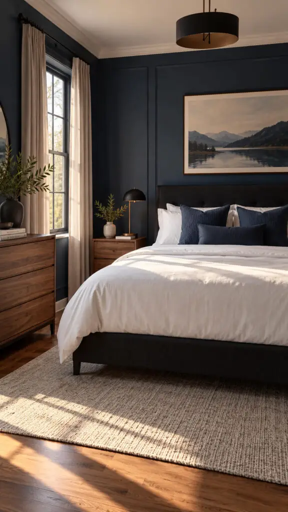 Black and Blue Wood Accents