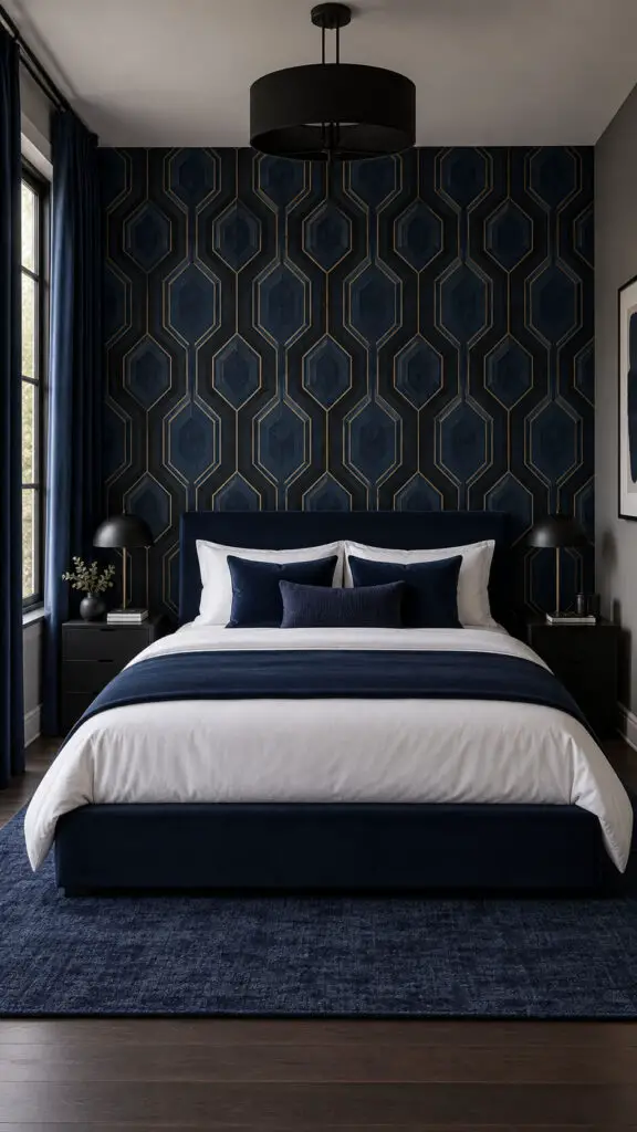 Black and blue Wallpaper Design