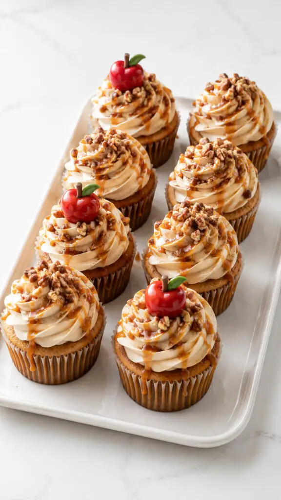 Caramel Apple Cupcakes